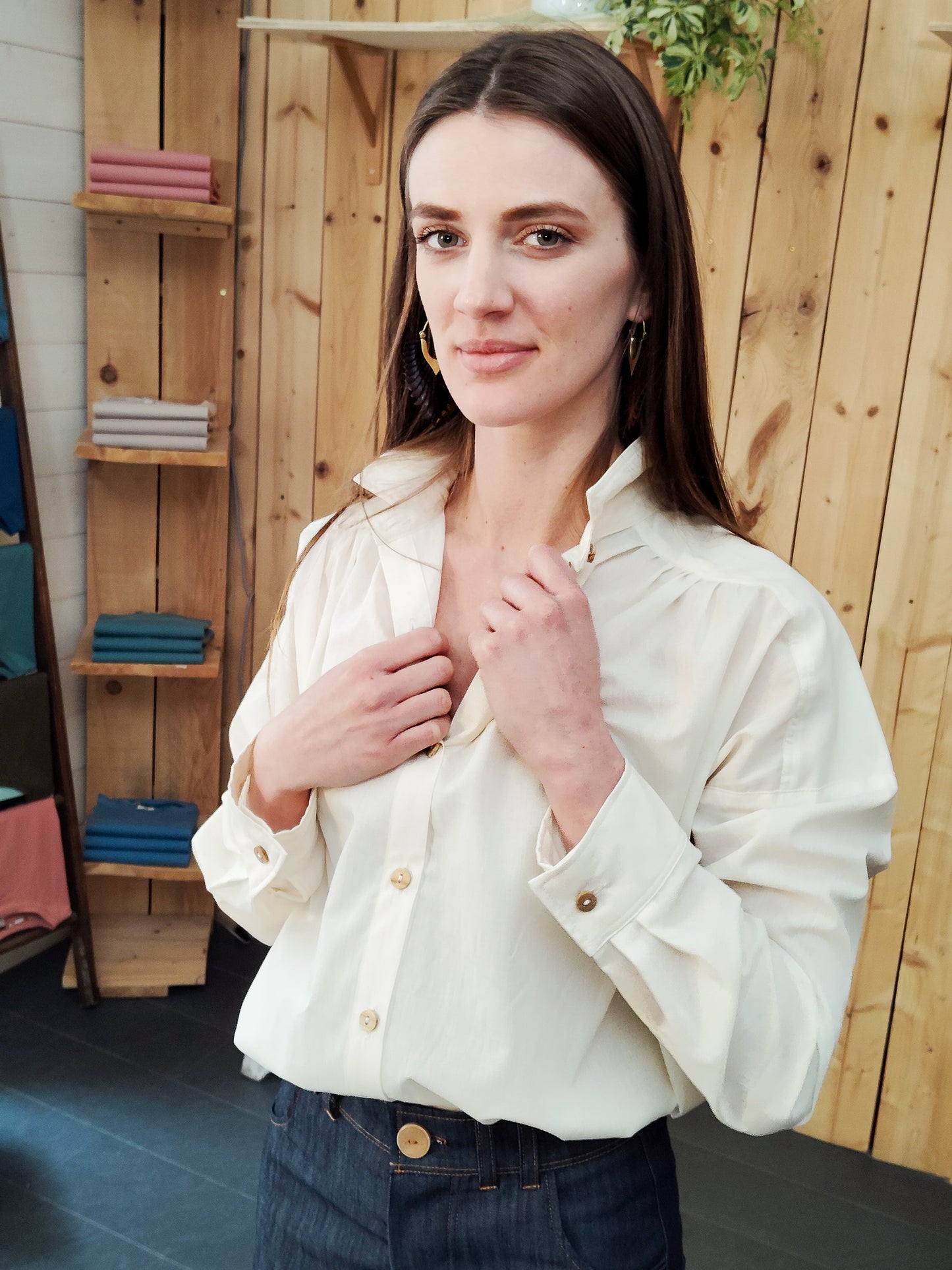 Chemise Marta voile de coton  BIO Nature - ICONIQUE