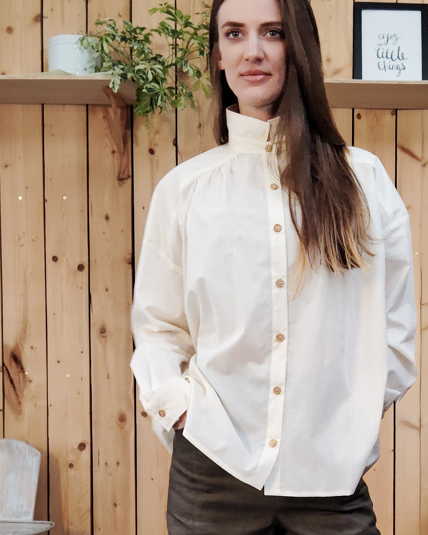 Chemise Marta voile de coton  BIO Nature - ICONIQUE