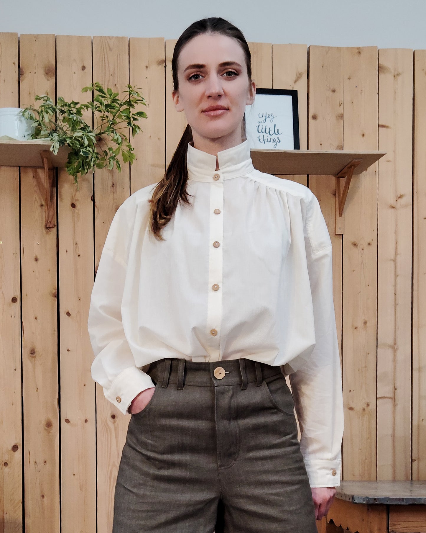 Chemise Marta voile de coton  BIO Nature - ICONIQUE