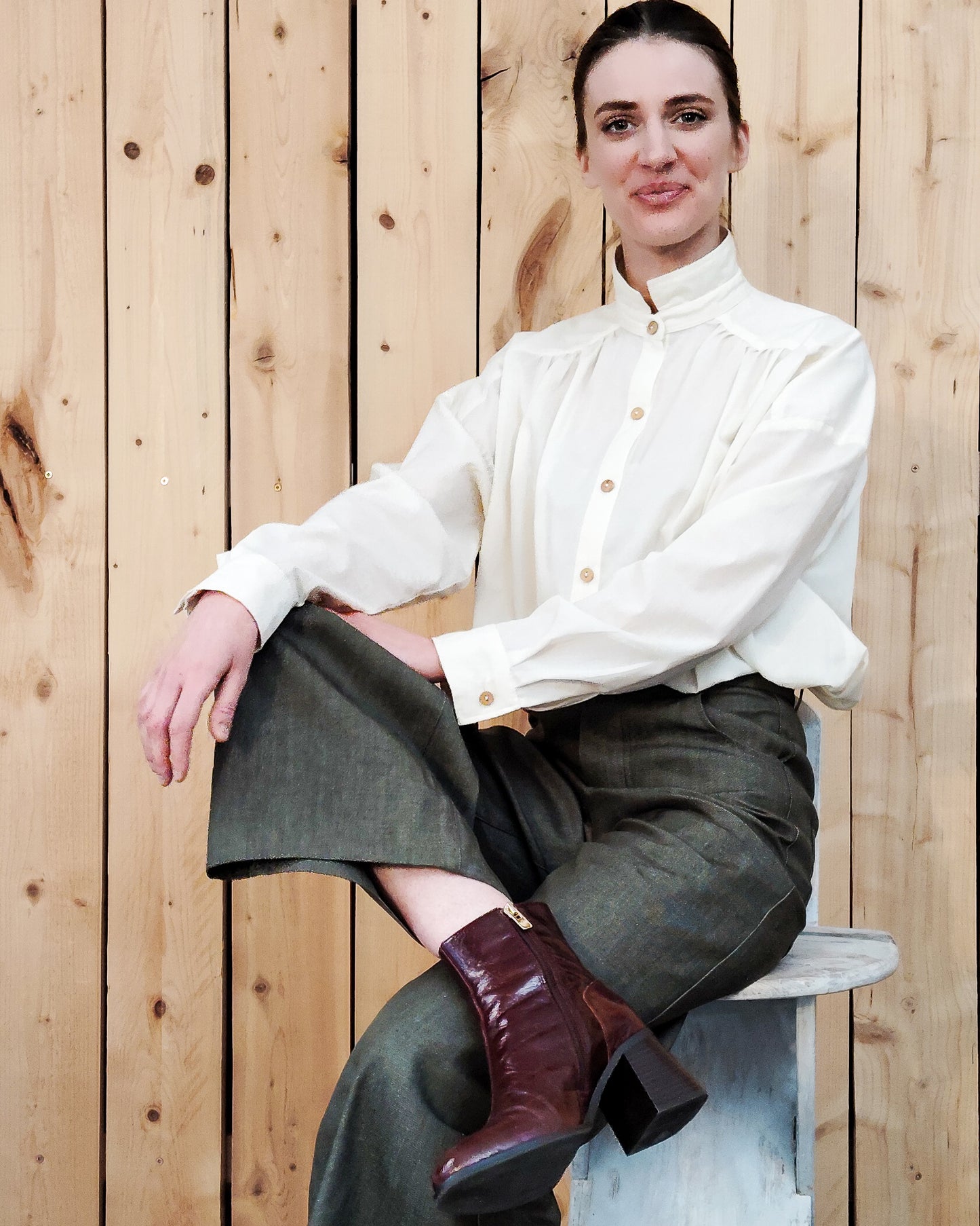 Chemise Marta voile de coton  BIO Nature - ICONIQUE