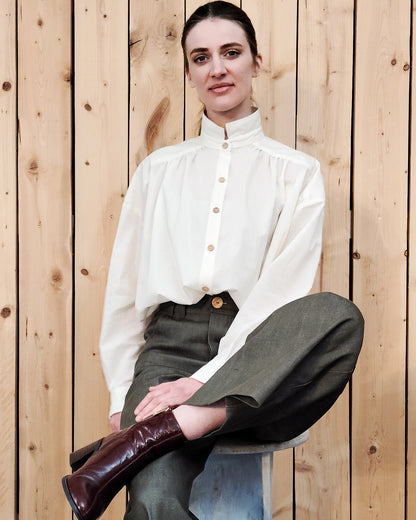 Chemise Marta voile de coton  BIO Nature - ICONIQUE