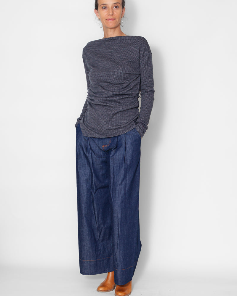 Sweat Emma Jacquard bleu