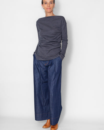 Sweat Emma Jacquard bleu