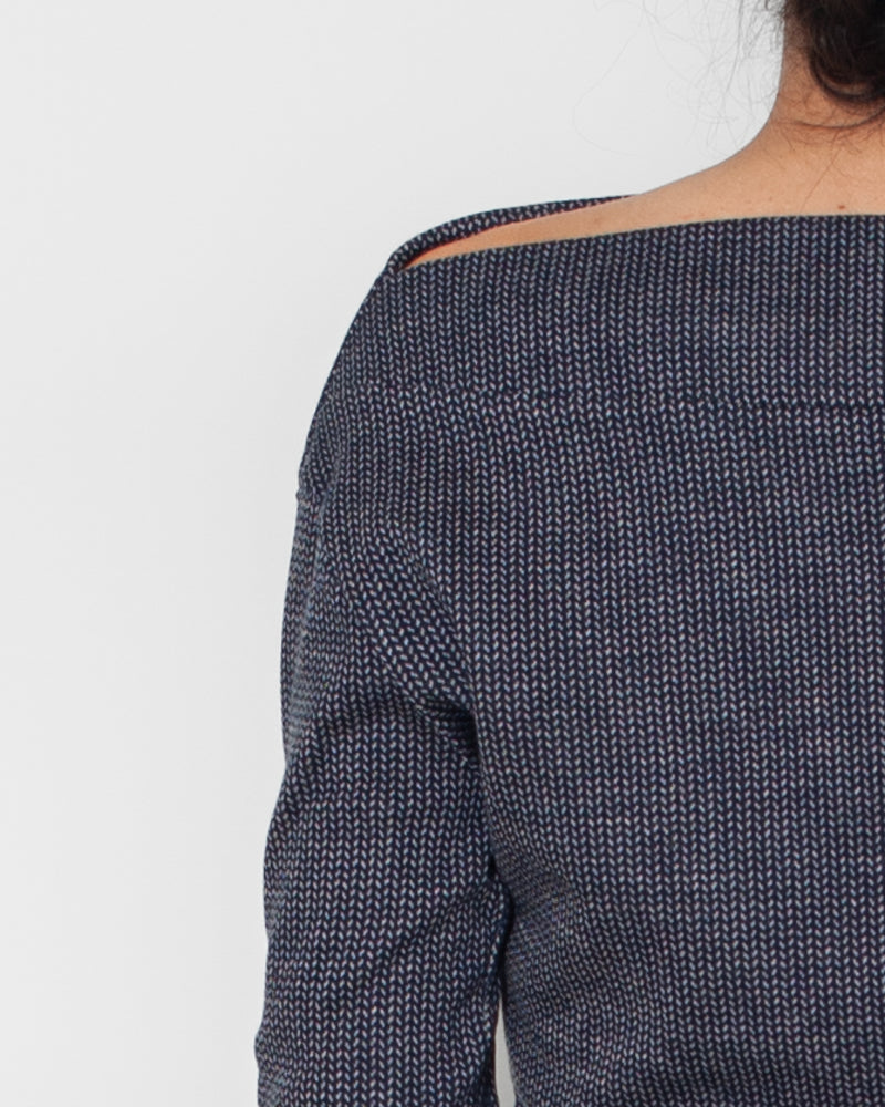 Sweat Emma Jacquard bleu