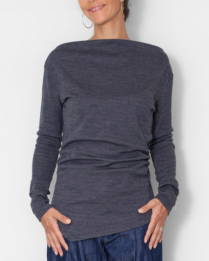 Sweat Emma Jacquard bleu