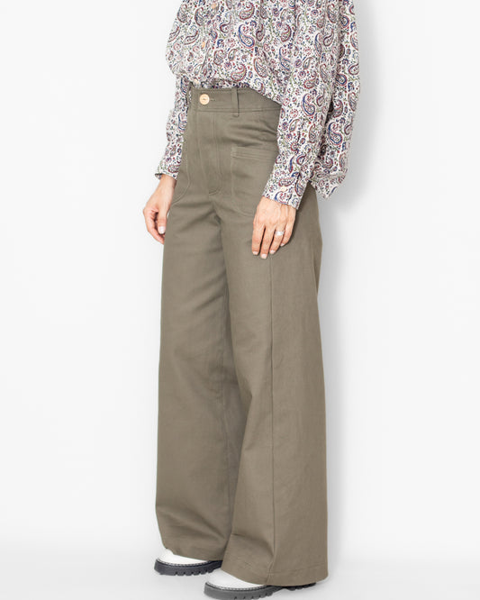 Pantalon Karine Kaki Bio