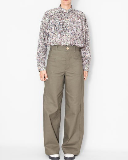 Pantalon Karine Kaki Bio