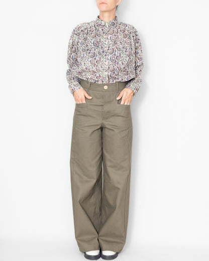 Pantalon Karine Kaki Bio
