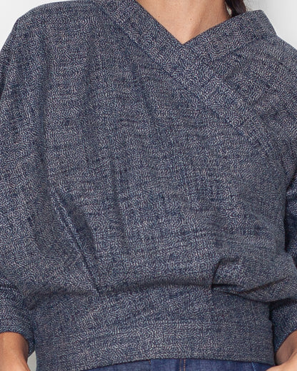 Chemisier Marina plumage japon