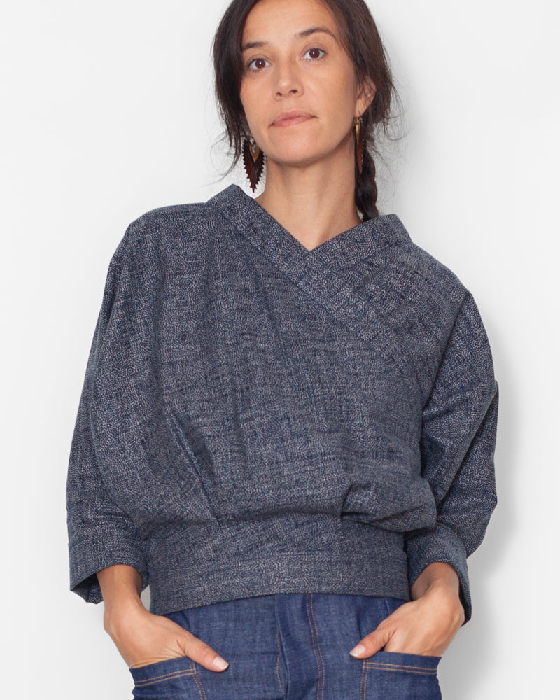 Chemisier Marina plumage japon