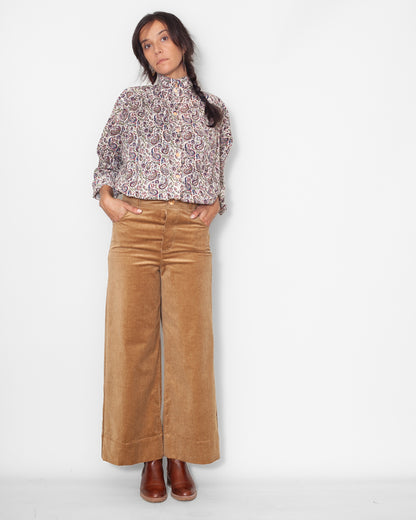 Pantalon Marinette BIO  Velours "Camel" -30% PETIT DEFAUT