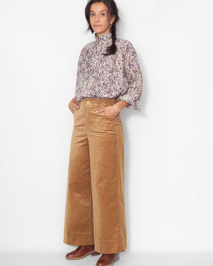 Pantalon Marinette BIO  Velours "Camel" -30% PETIT DEFAUT