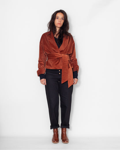 Veste Lise Velours Bio Safran