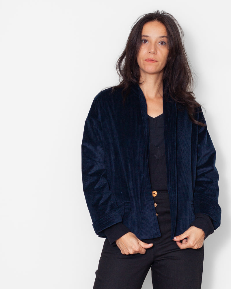 Veste Lise Velours Bio Marine