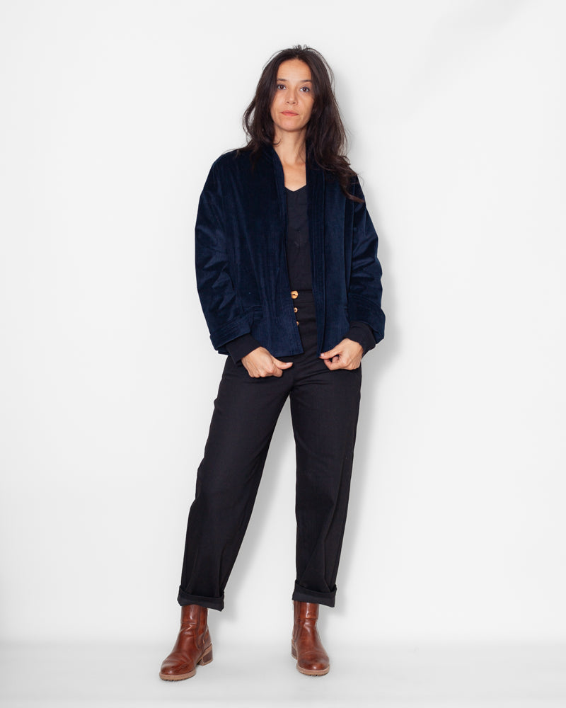Veste Lise Velours Bio Marine