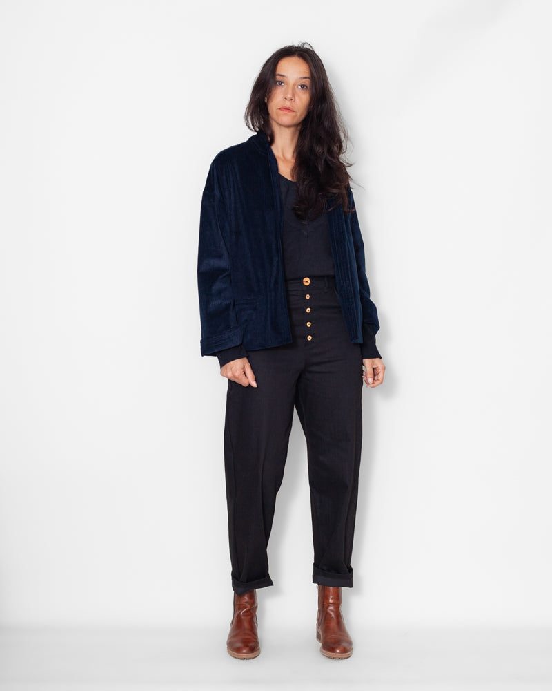 Veste Lise Velours Bio Marine