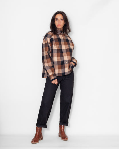 Chemise Lise Laine brune