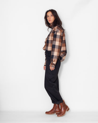 Chemise Lise Laine brune