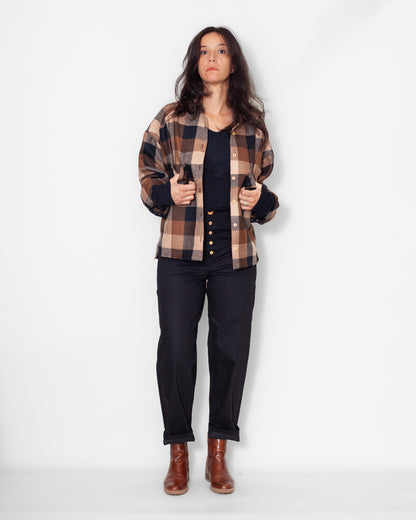 Chemise Lise Laine brune