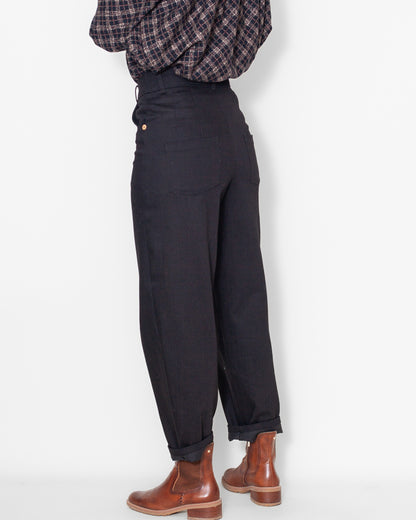 Pantalon Juliette  DENIM NOIR BIO GOTS