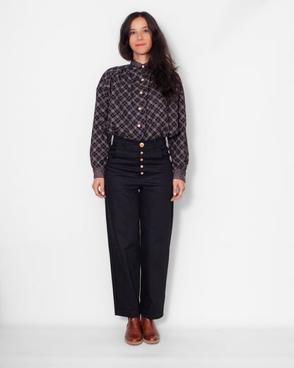 Pantalon Juliette  DENIM NOIR BIO GOTS