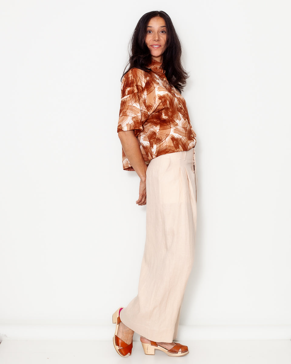 Pantalon Lou Lin lavé sable