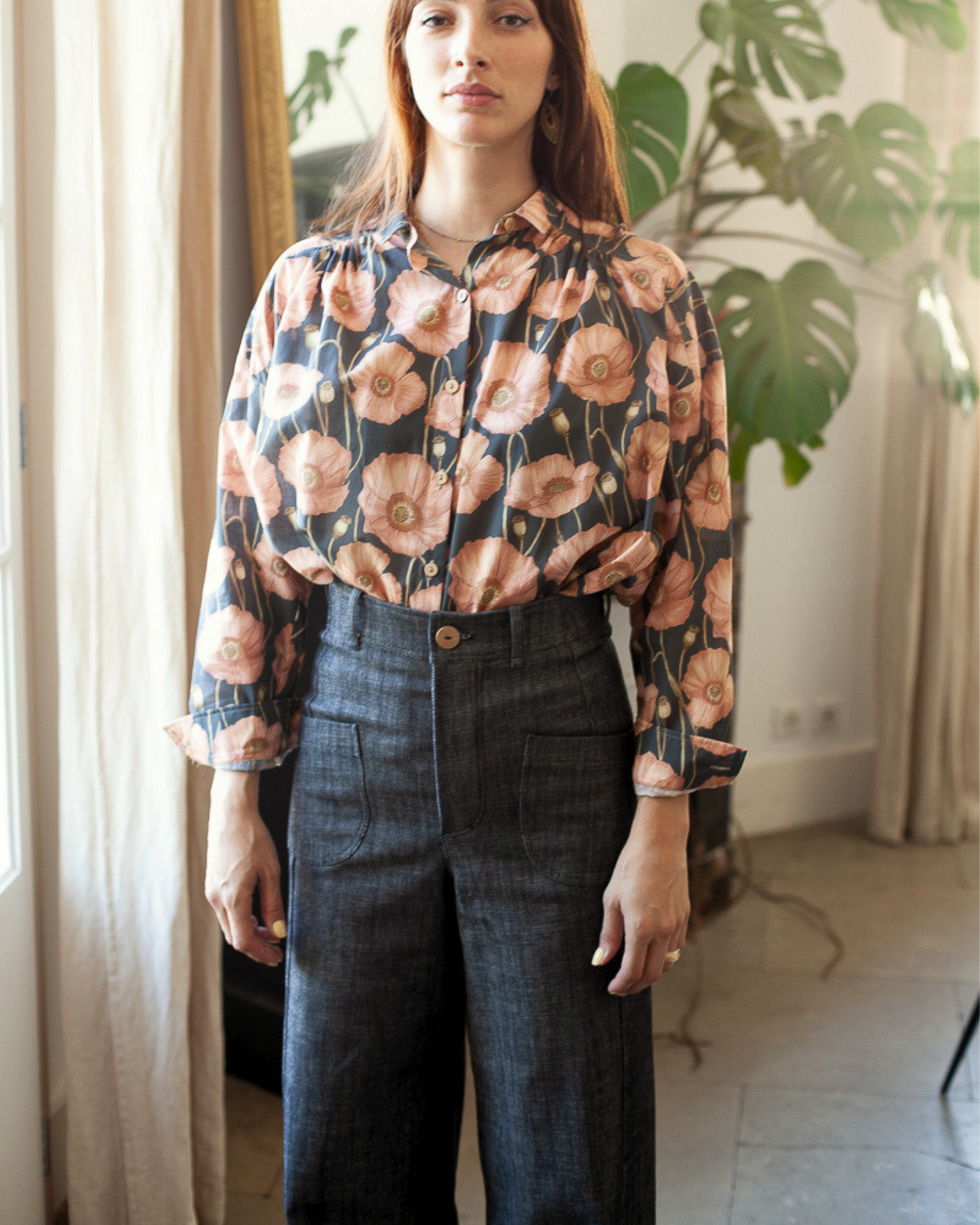 Pantalon Karine Jean gris