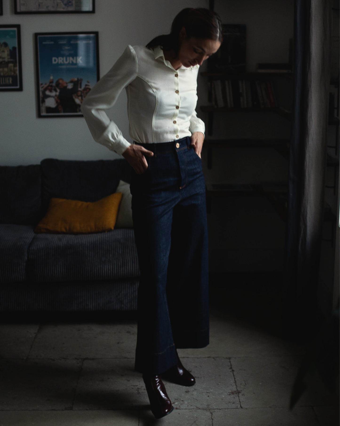 chemise Émilie laine ivoire