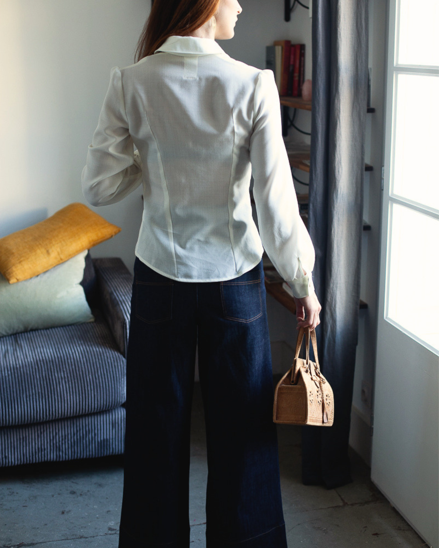 chemise Émilie laine ivoire