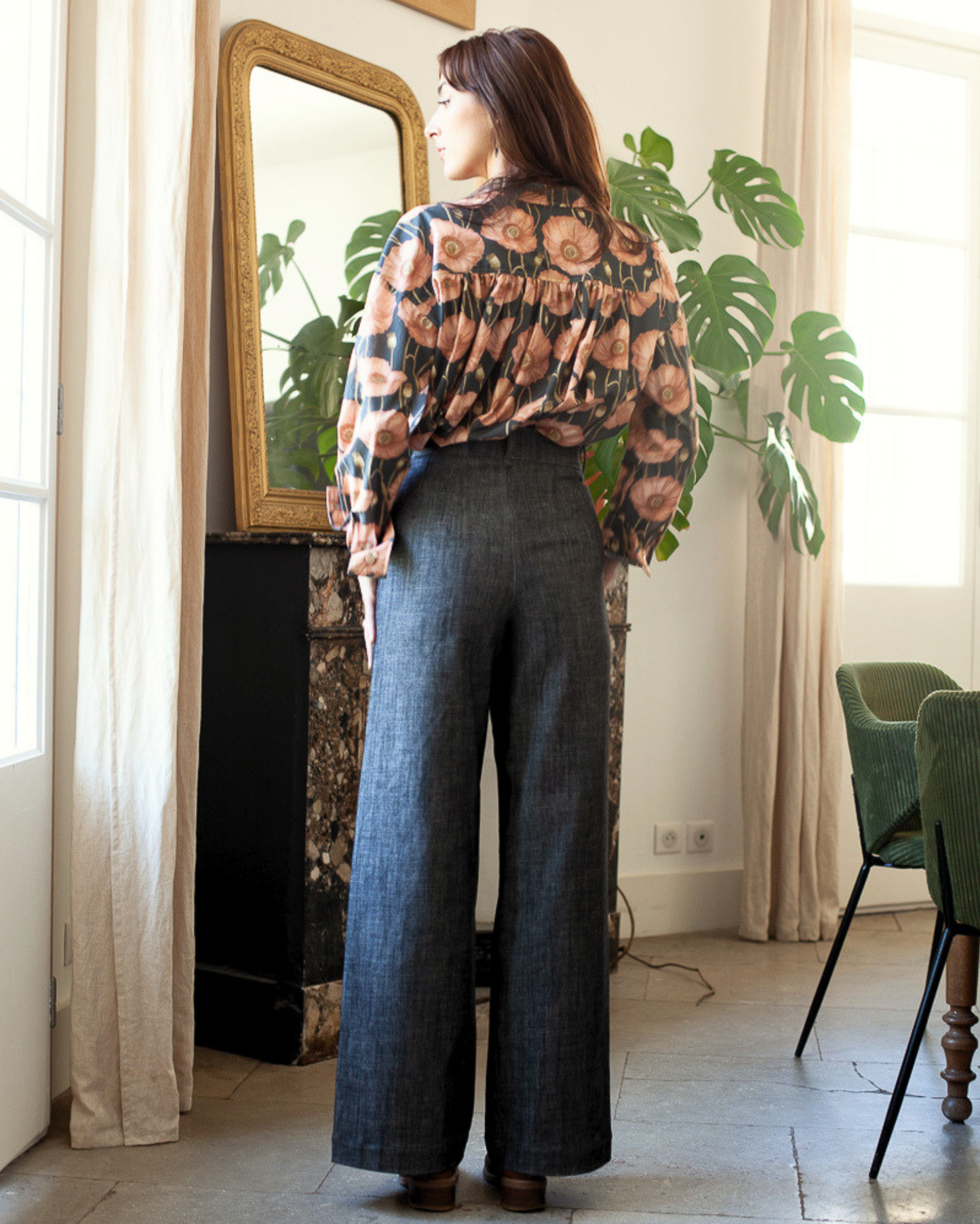 Pantalon Karine Jean gris