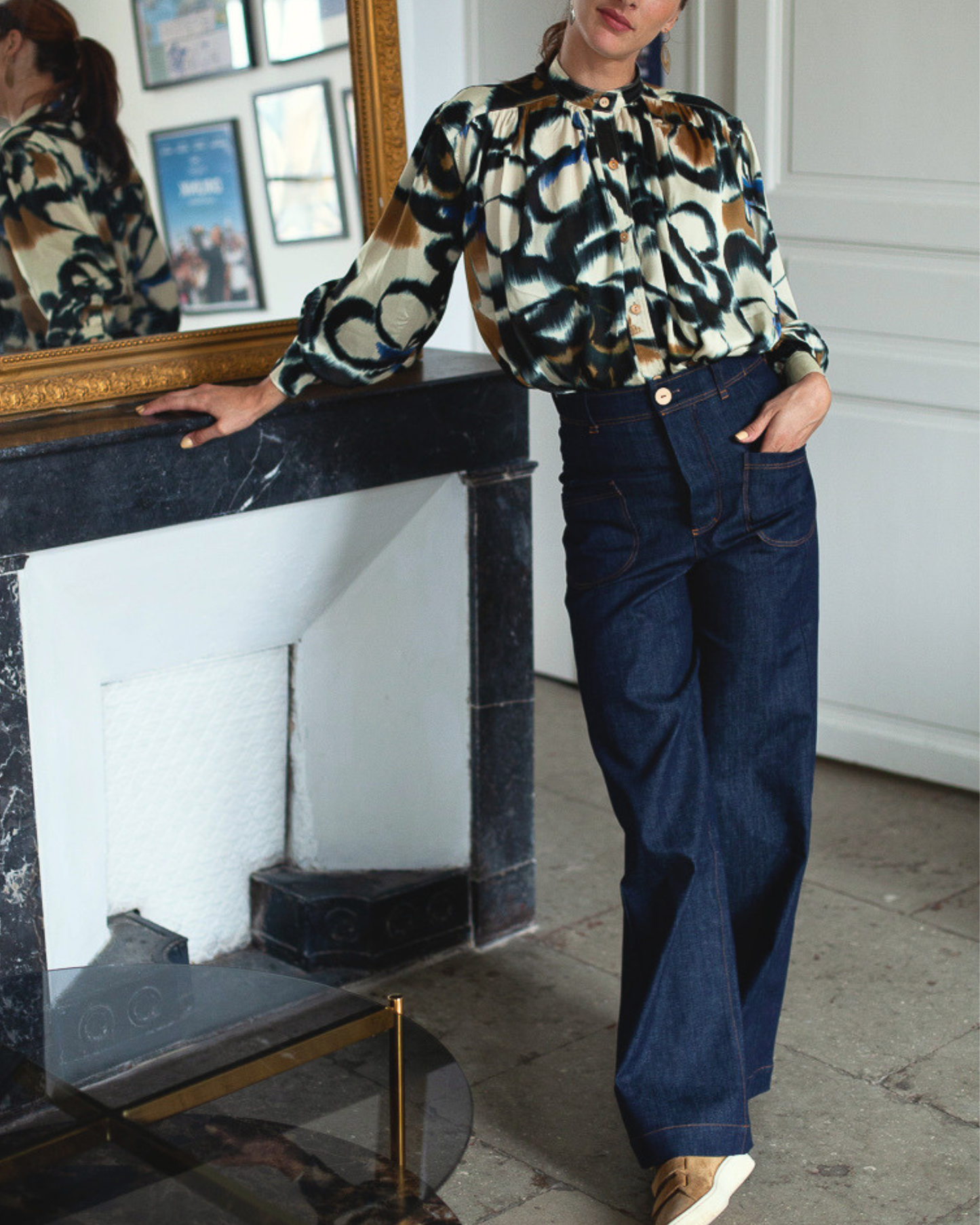 Pantalon Karine denim recyclé