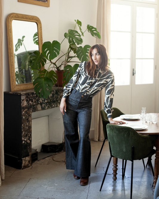Pantalon Karine Jean gris