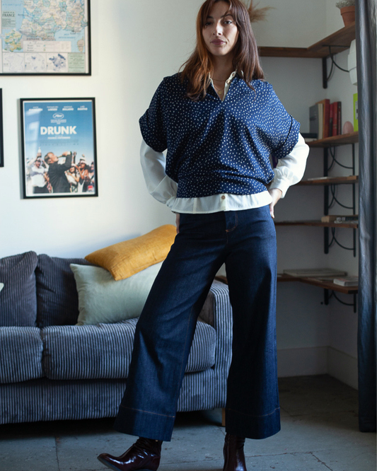 Sweat Jane Dots marine