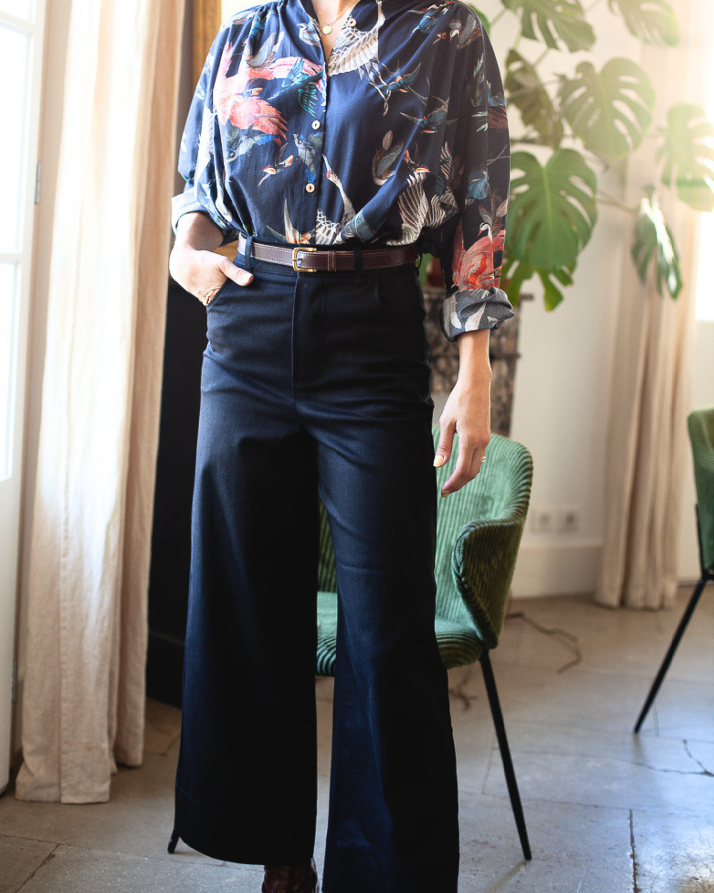 Pantalon Marinette denim Bio noir