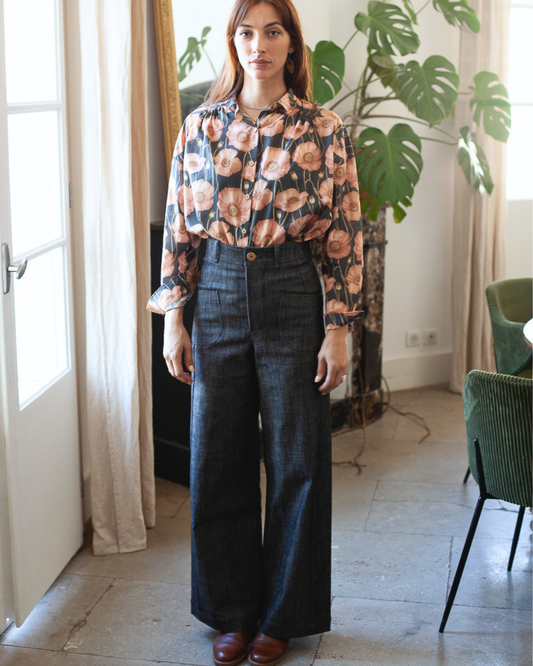 Pantalon Karine Jean gris