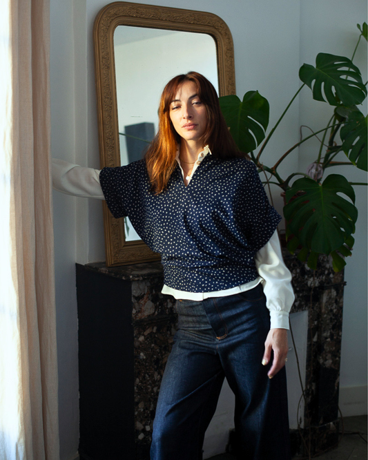 Sweat Jane Dots marine