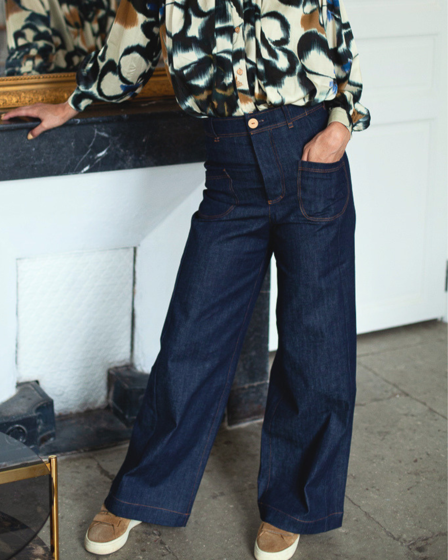 Pantalon Karine denim recyclé