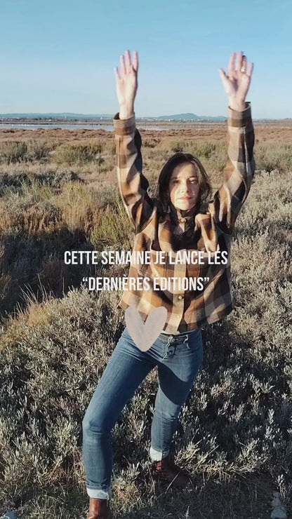 Chemise Lise Laine brune