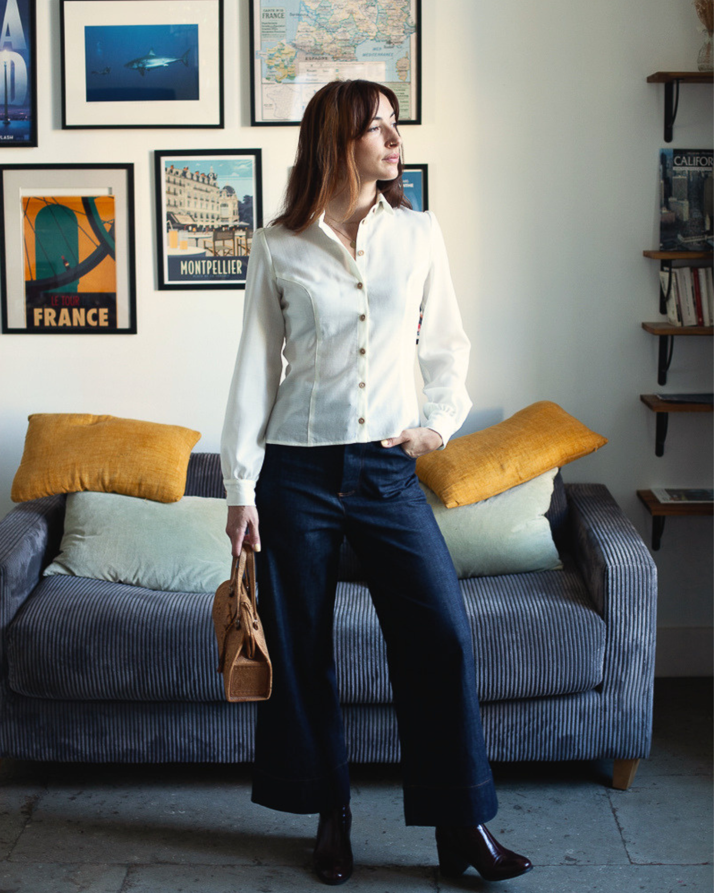 chemise Émilie laine ivoire
