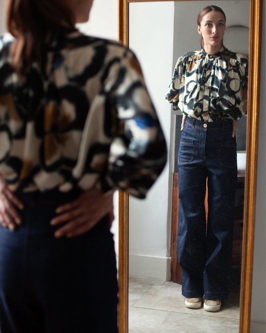 Pantalon Karine denim recyclé