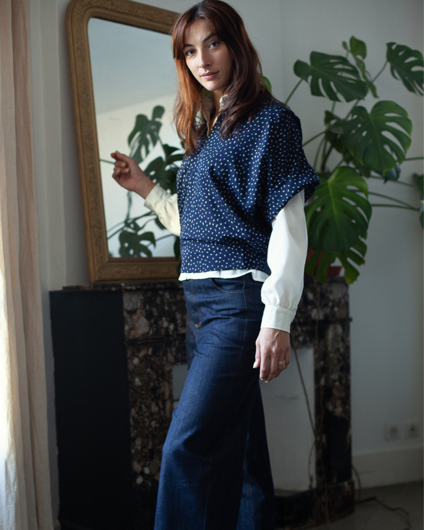 Sweat Jane Dots marine