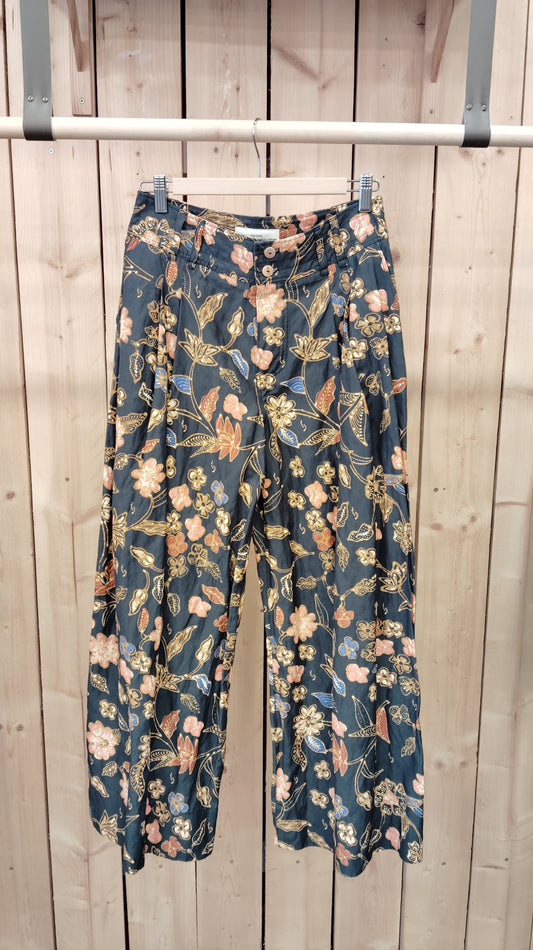Pantalon Lou Satin de coton Moonflower - DERNIERE CHANCE