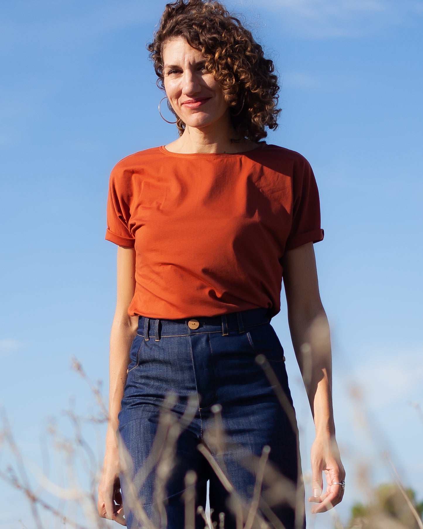 Tee-shirt Louise bio gots Rouille