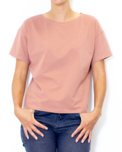 Tee-shirt Louise vieux rose