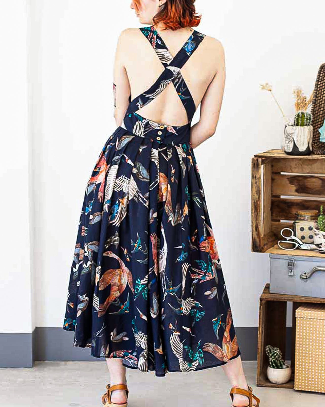 ROBE CHARLIE DOS NU voile de coton BIO Yari