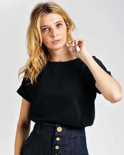 ICONIQUE - Tee-shirt Louise BIO gots Marine