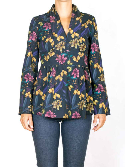 DERNIERE CHANCE-  Haut Caroline Night Orchid BIO  -PRIX ROND