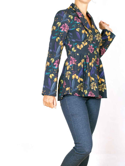 DERNIERE CHANCE-  Haut Caroline Night Orchid BIO  -PRIX ROND
